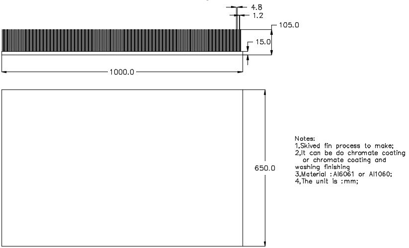 design skived fin heatsink