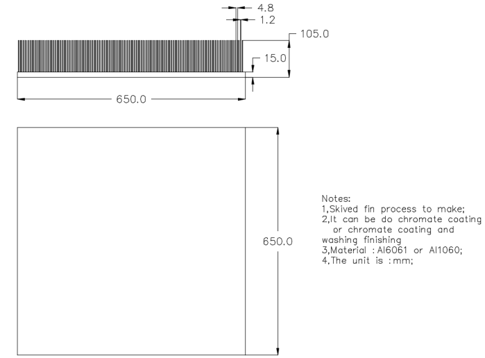 skived fin heat sinks design