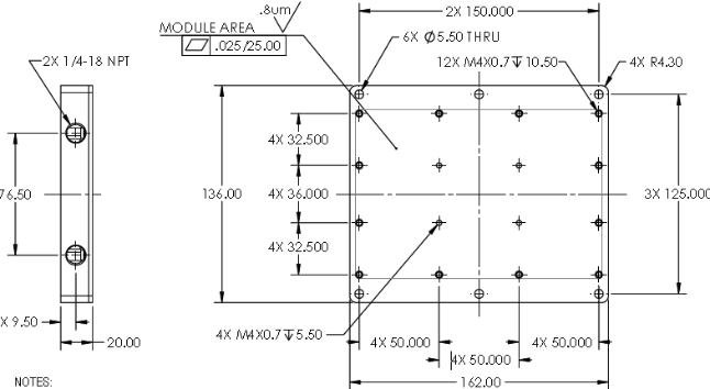 friction stir welding cold plate design