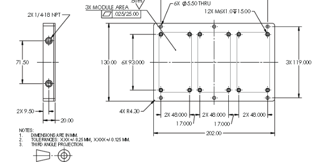 custom FSW liquid cooled plate